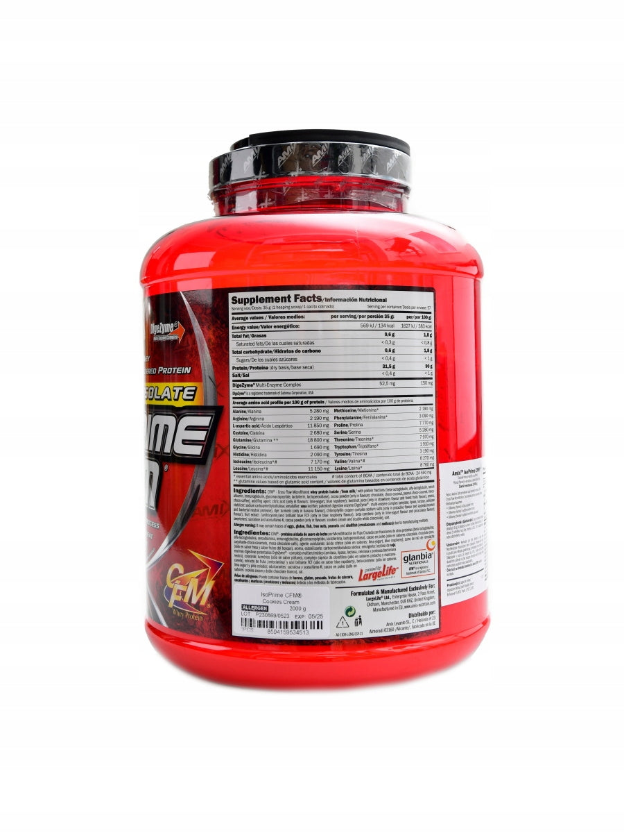 Amix Isoprime CFM protein isolate 90 2000 g vanilka Packaging status original