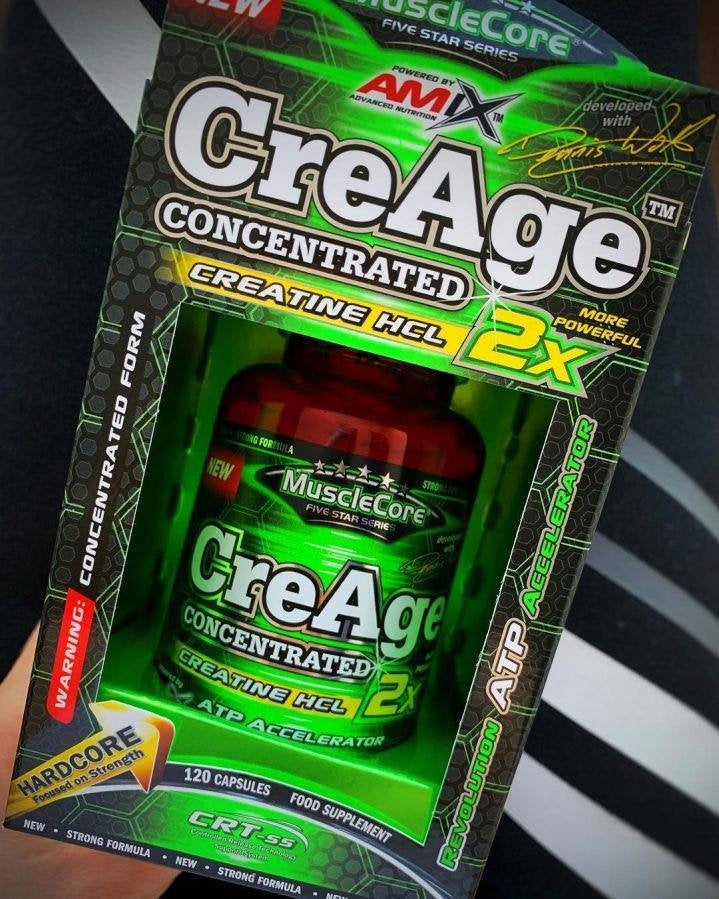 Amix Musclecore CreAge 120caps CREATINE HCL - The Strongest Creatine Strong! Expiration date at least 1 year from the date of purchase