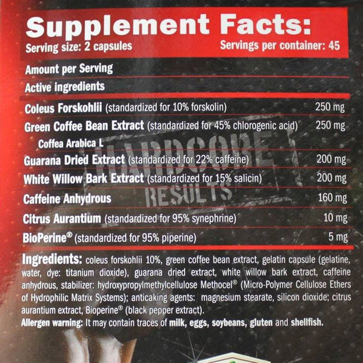 Amix ThermoCore 90caps Powerful Fat Burner for Weight Loss TABLETS Expiration date at least six months from the date of purchase