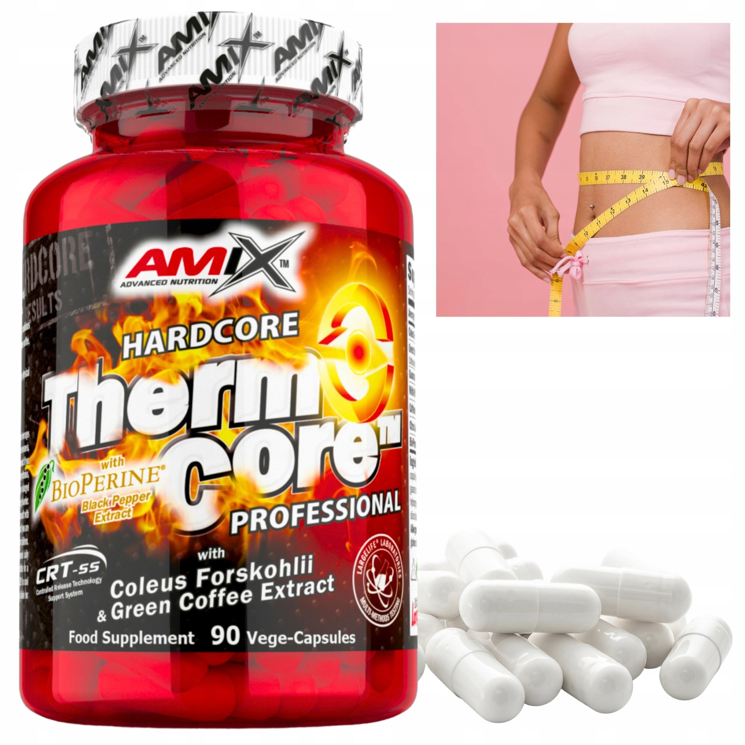 Amix ThermoCore 90caps Powerful Fat Burner for Weight Loss TABLETS