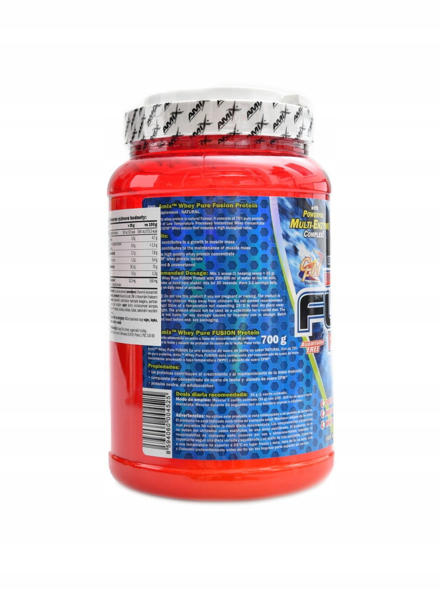 Amix WheyPro Fusion protein 2 x 700g natural DUOPACK Expiration date at least six months from the date of purchase