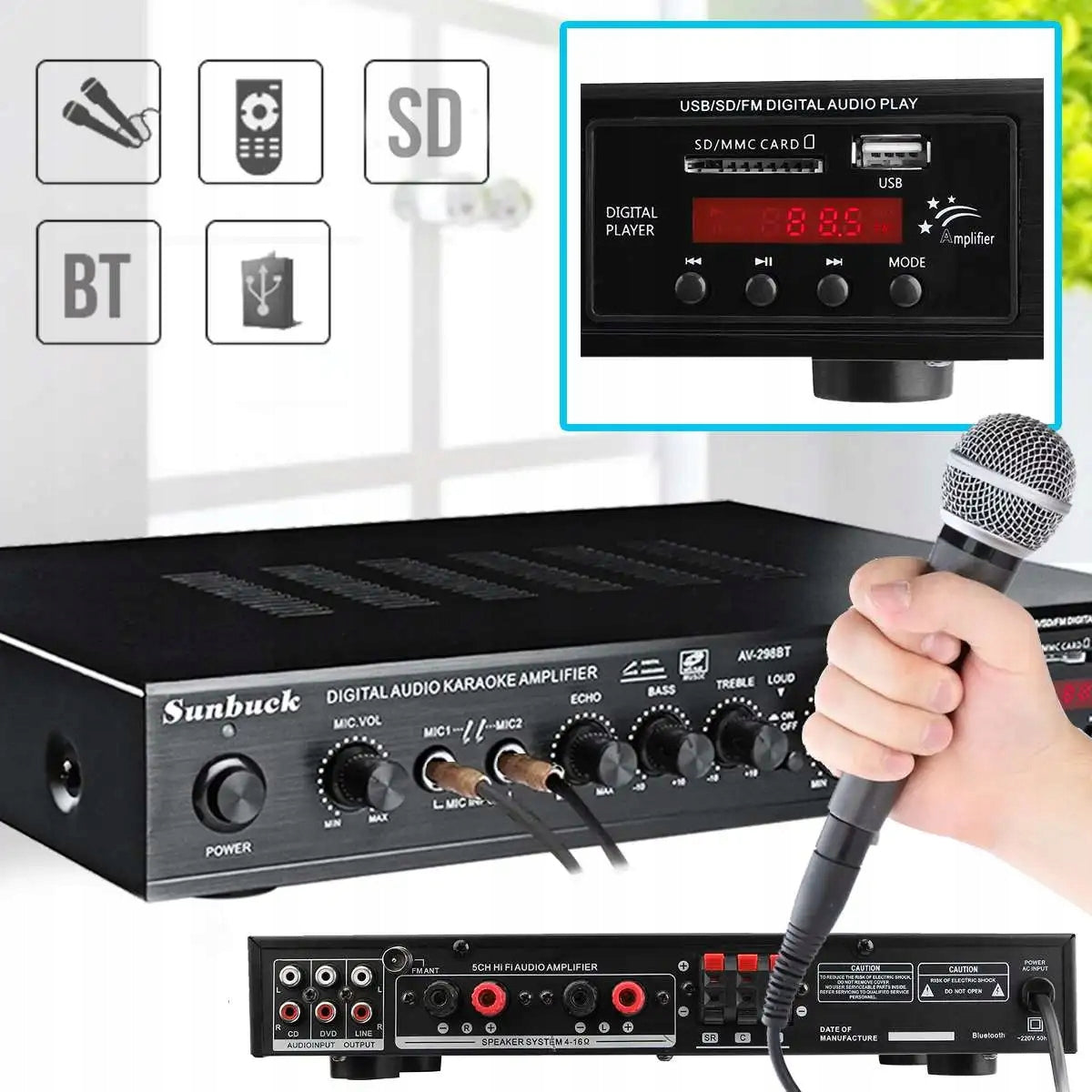 Ampli DNA receiver 5.0 black2000W Brand no brand