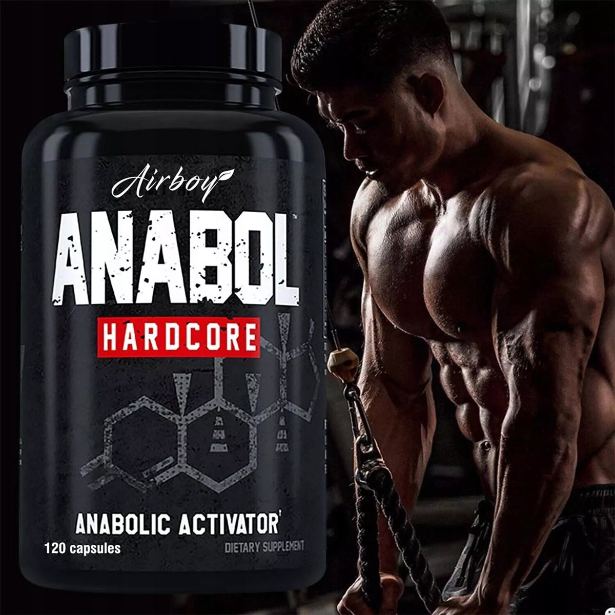 Anabolic activator - testosterone muscle booster, strength, energy,... Manufacturer code Airboy