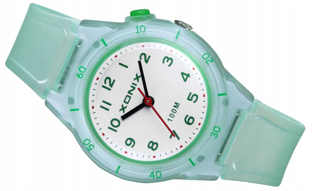 Analog Waterproof Watch with Backlight XONIX Children's Clear