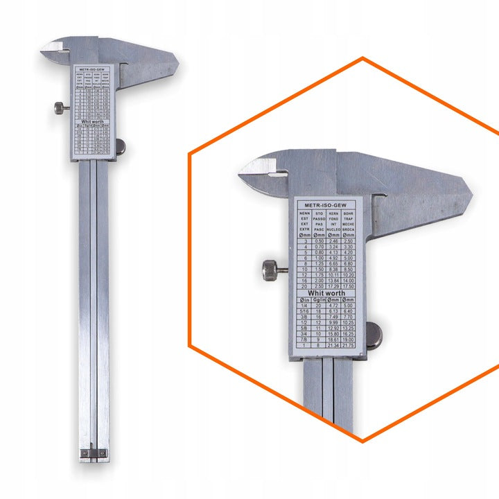 Analog metal caliper 150mm POLAX 38-040 Manufacturer code 38-040