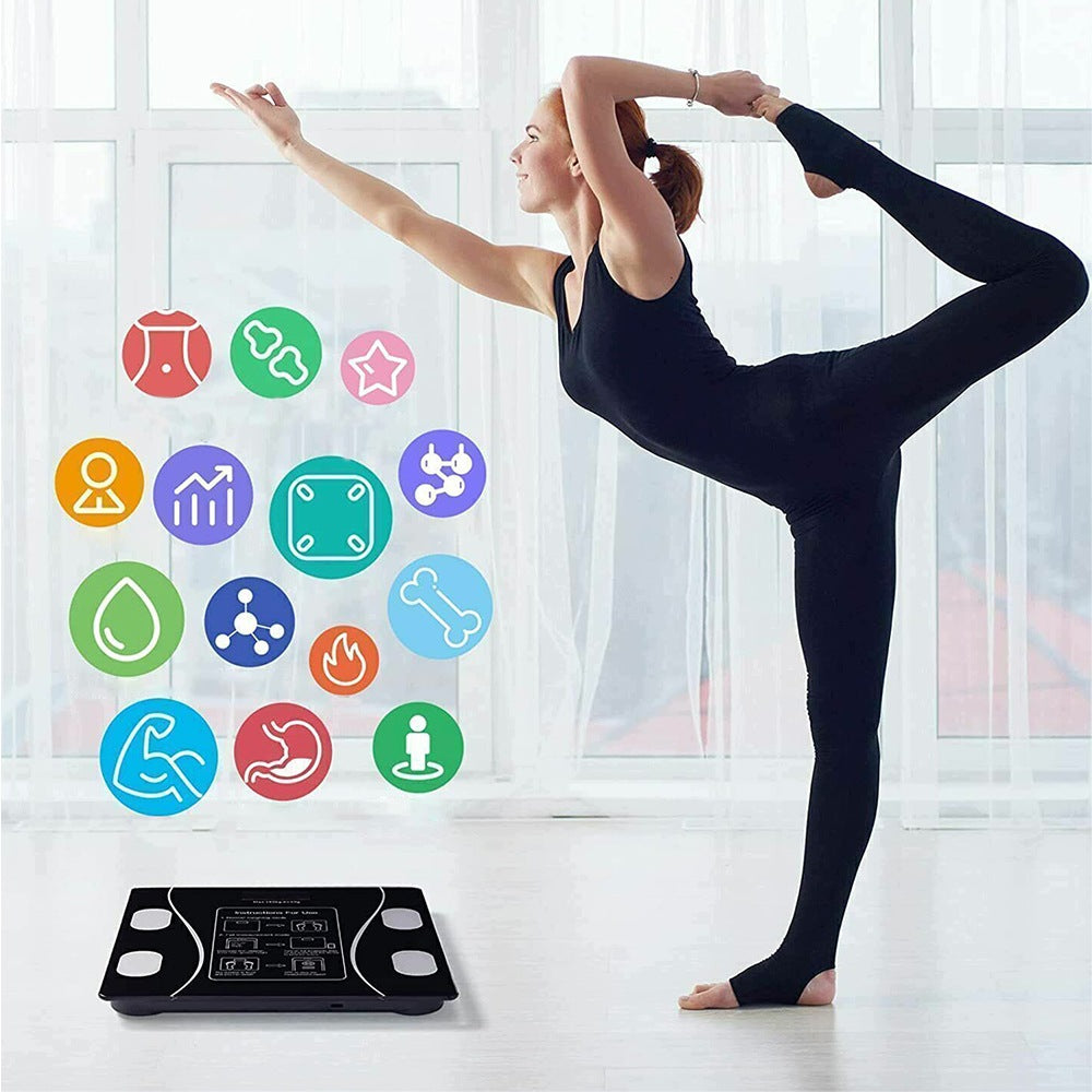 Analytical Scale BEDEE Smart With Bluetooth 13 Parameters 180kg Glass Brand Bedee