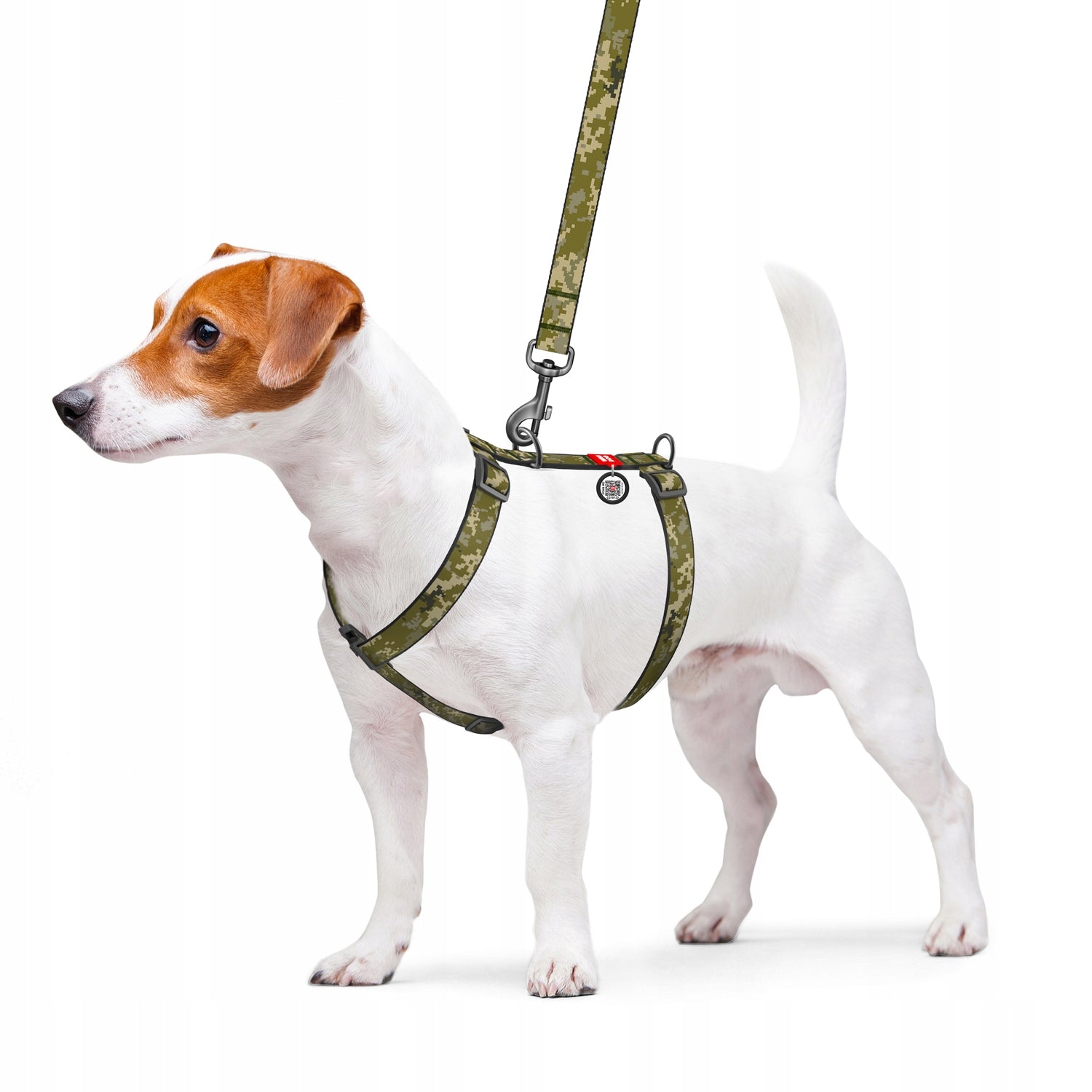 Anatomical dog harness + QR ADDRESS FREEBIE, Military drawing, r. L Packaging status original