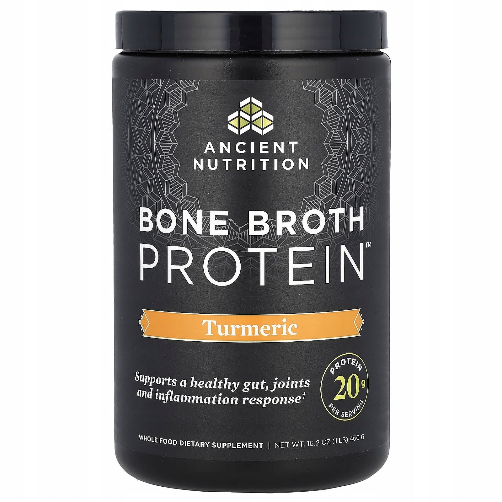 Ancient Nutrition, Protein Broth, Turmeric, 460 g