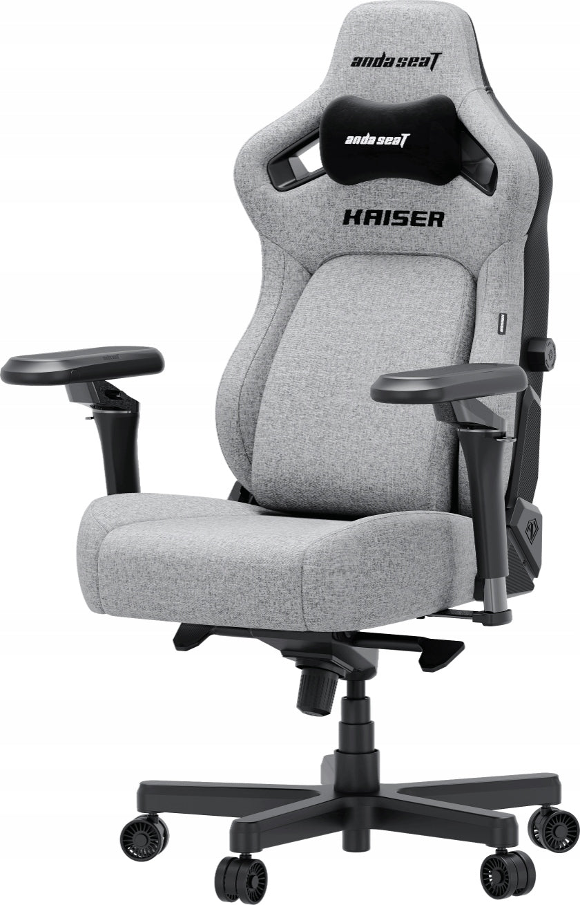Anda Seat Kaiser 4 V2 Size XL Gray Fabric Gaming Chair Model Kaiser 4 V2 XL