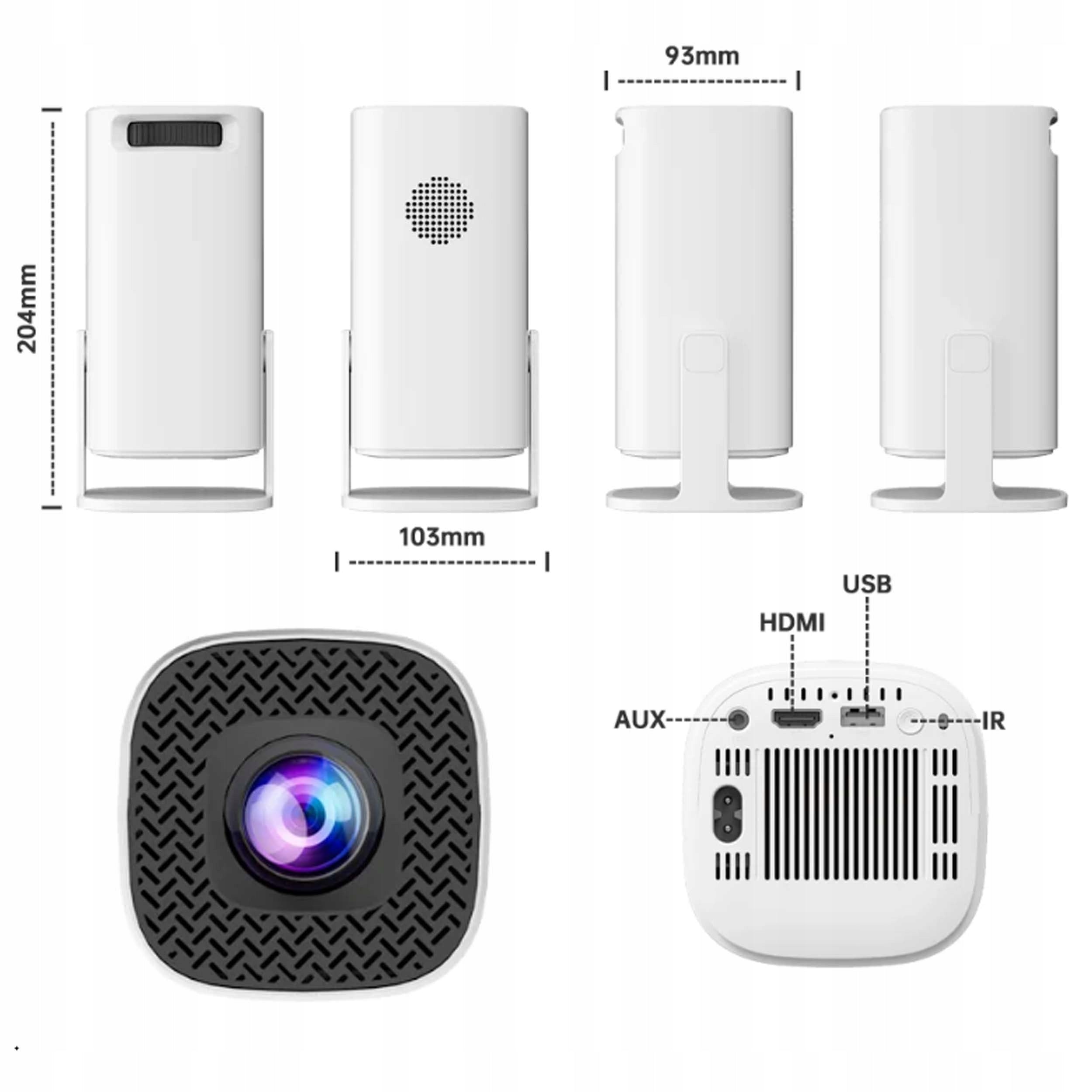 Android Projector + Retro Console 20000 Games 2 HDMI USB WiFi HD Pads Manufacturer code 231458(krispol)