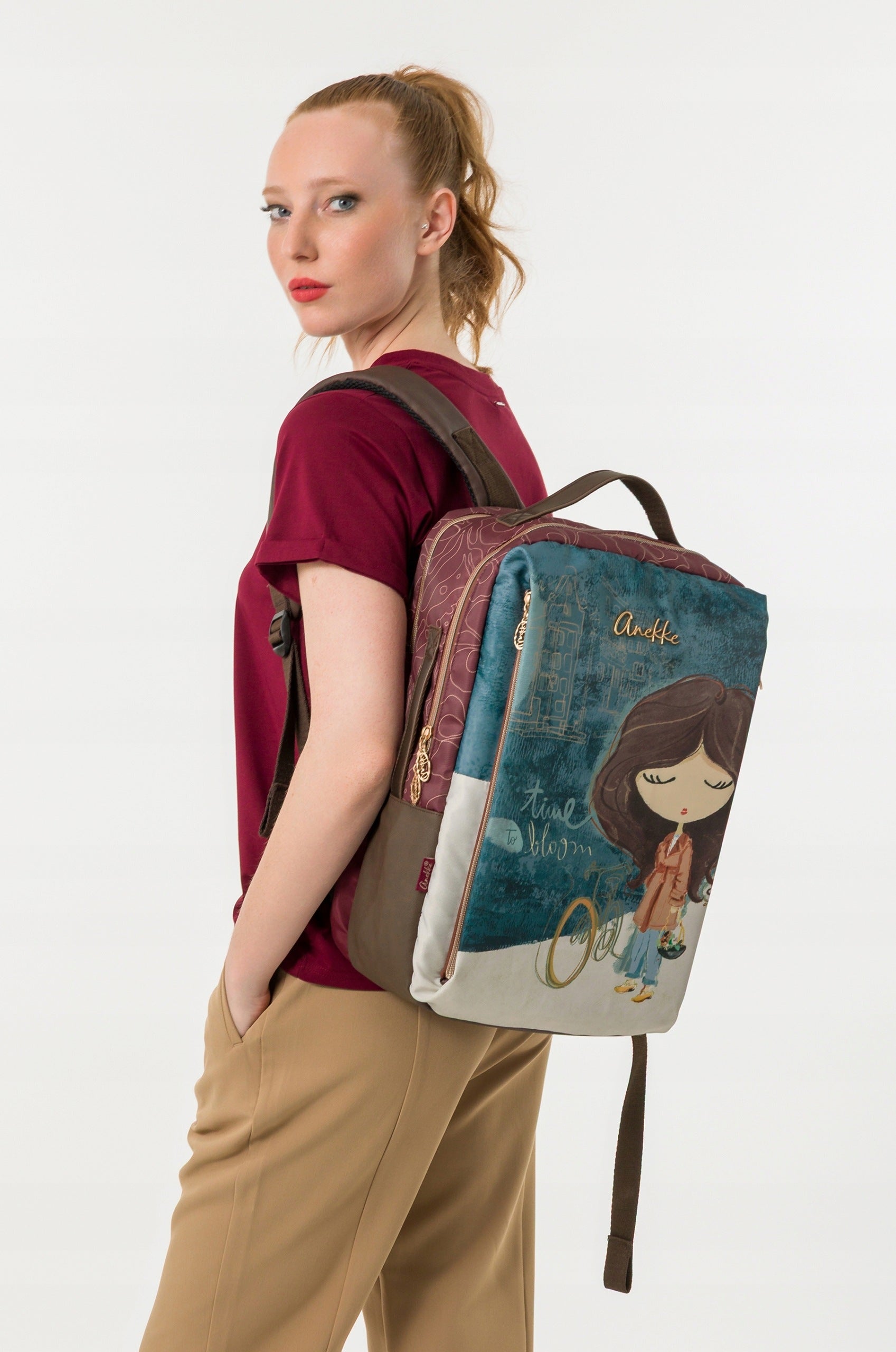 Anekke cabin suitcase travel backpack travel Tulip Packaging status original