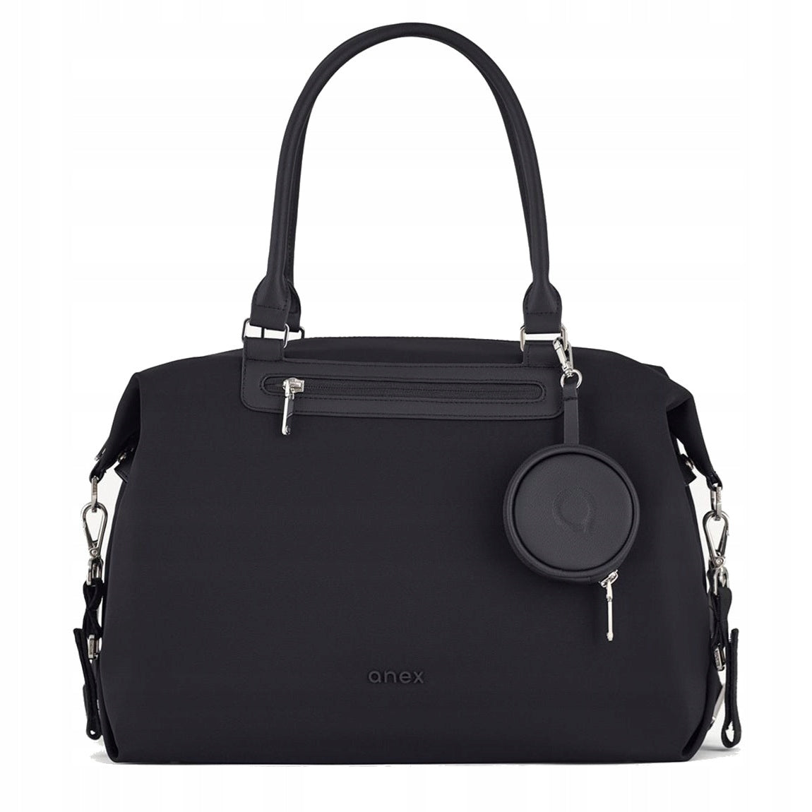 Anex Changing Bag - Stylish Scrolling Cart Organizer Bag | Black