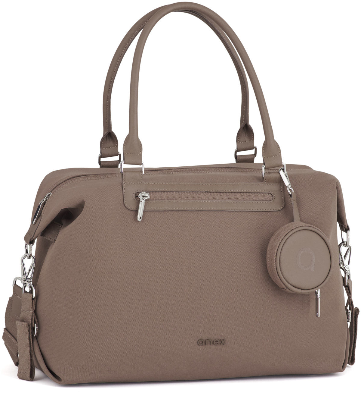 Anex Changing Bag - Stylish Scrolling Cart Organizer Bag | Brown Packaging status original