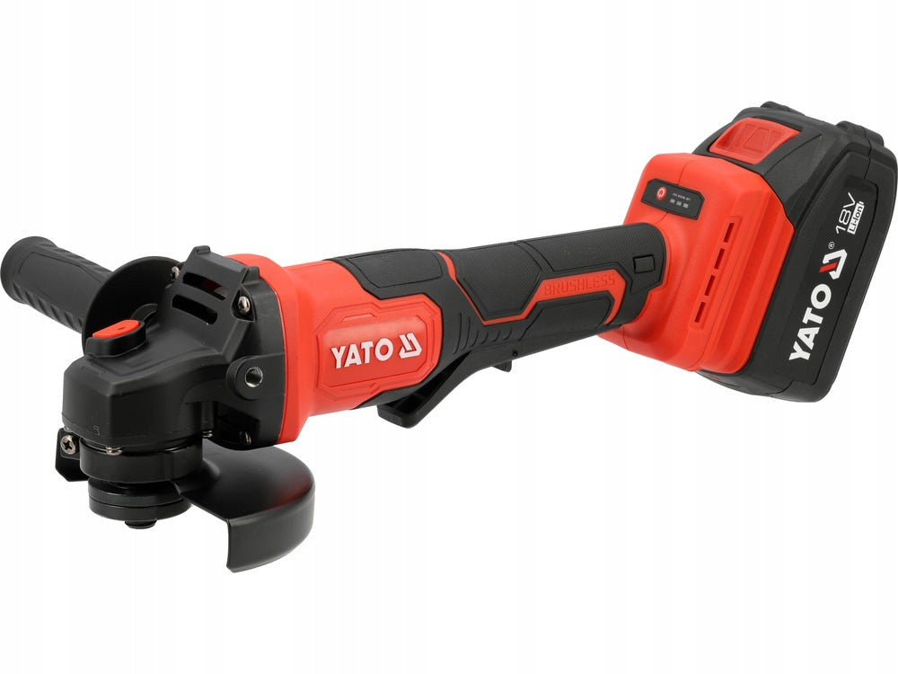 Angle Grinder YATO Cordless ADJUSTMENT 2x 4Ah SUITCASE YT-828255 Packaging status original