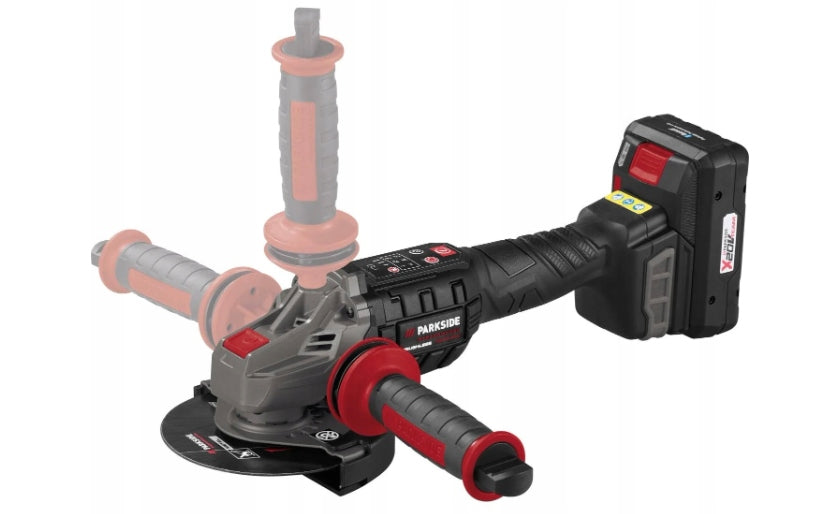 Angle grinder 20V Parkside Performance PWSAP 20-LiF6 AKU 4ah +charger Manufacturer code 4932258 / PWSAP 20-Li F6