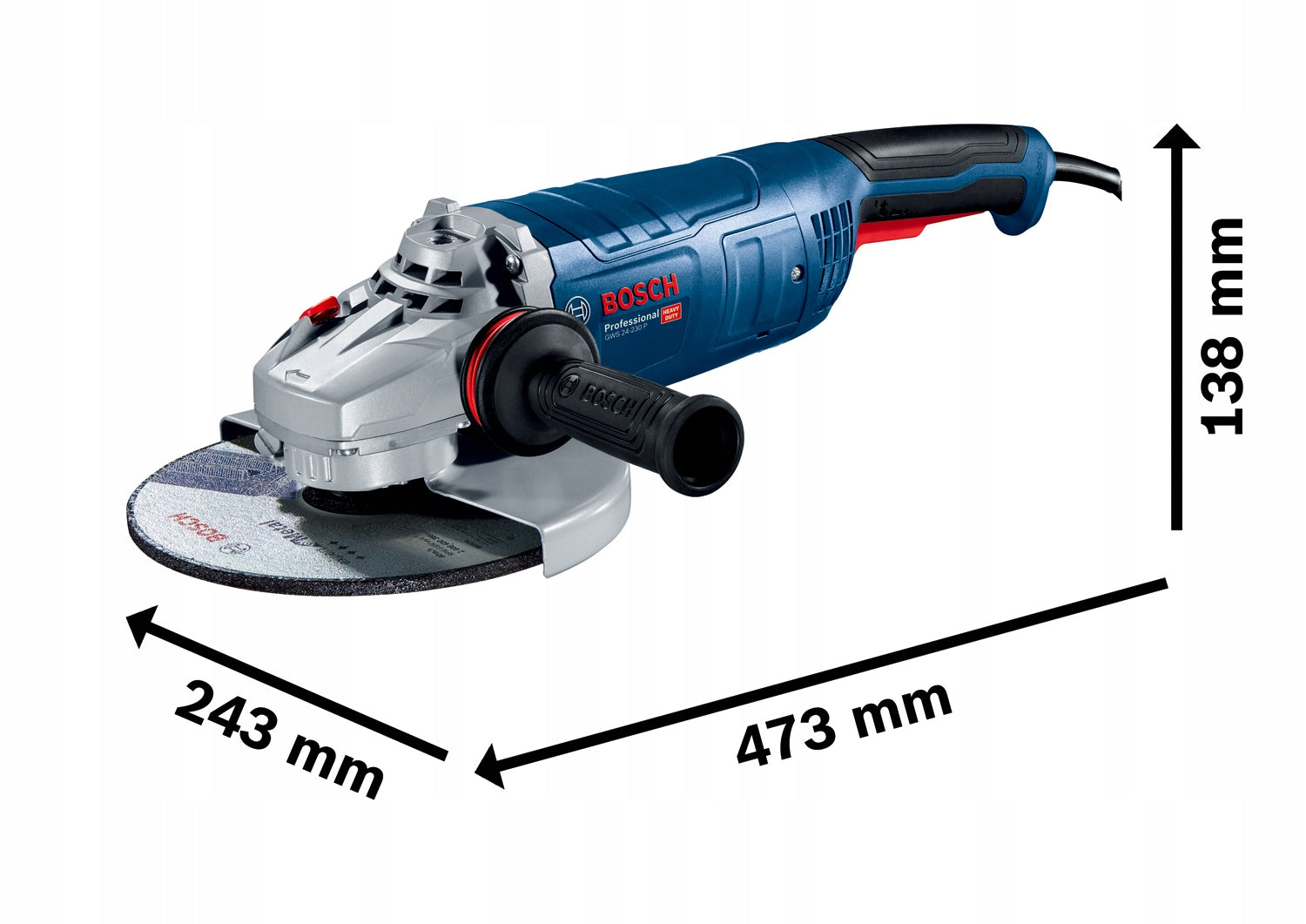 Angle grinder BOSCH GWS 24-230 P 06018c3100 230mm 2400W M14 EAN (GTIN) 4059952556062