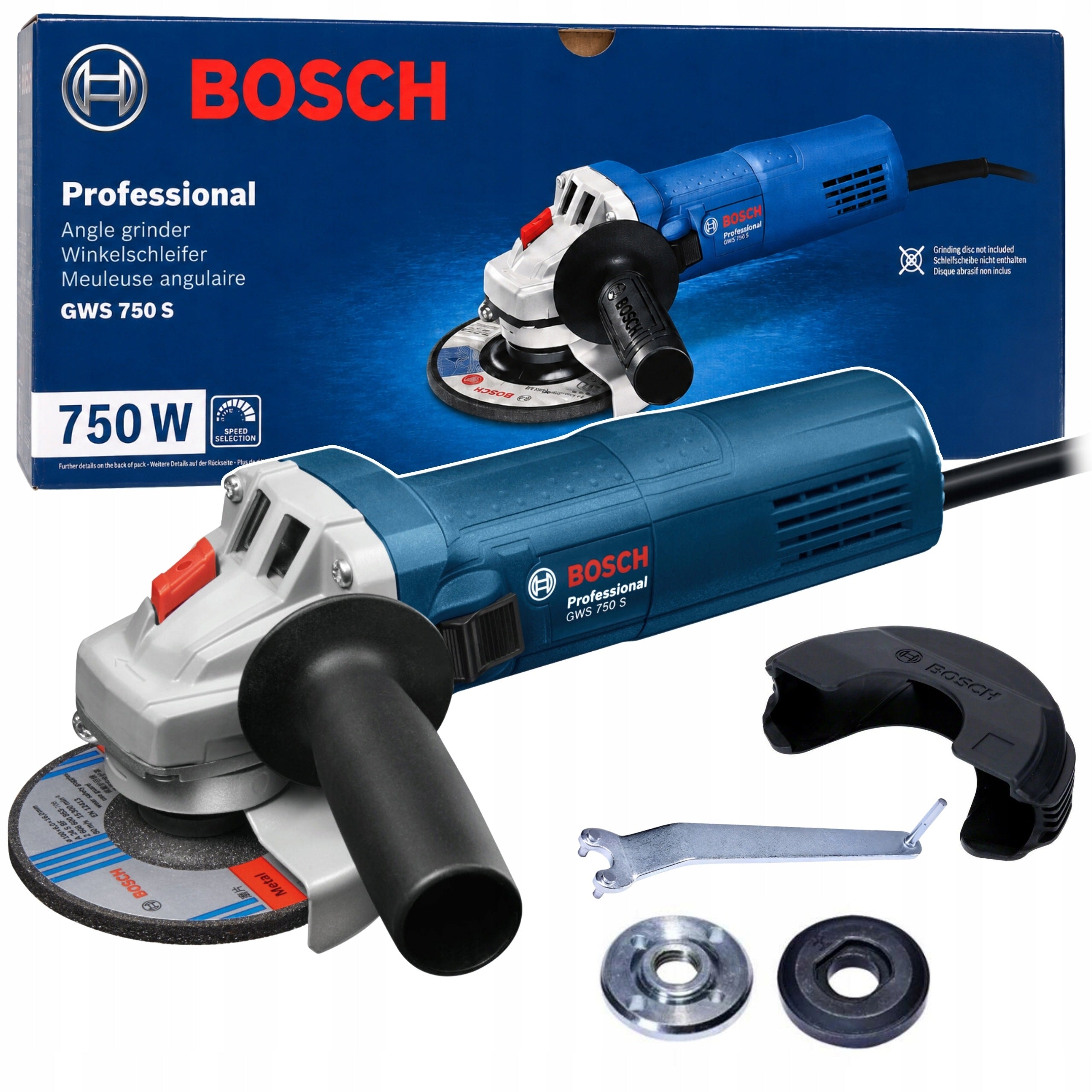 Angle grinder BOSCH Professional GWS 750 S 125mm 750W