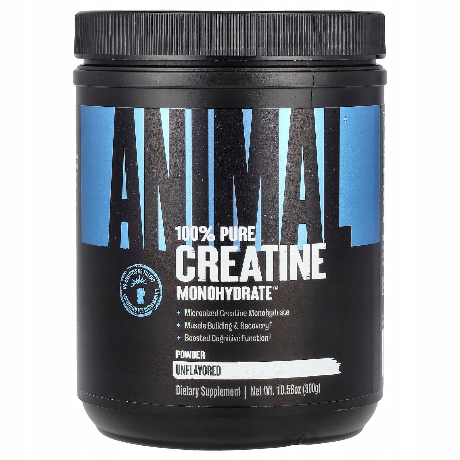 Animal, 100% Pure Creatine Monohydrate Powder, Flavorless, 300 g