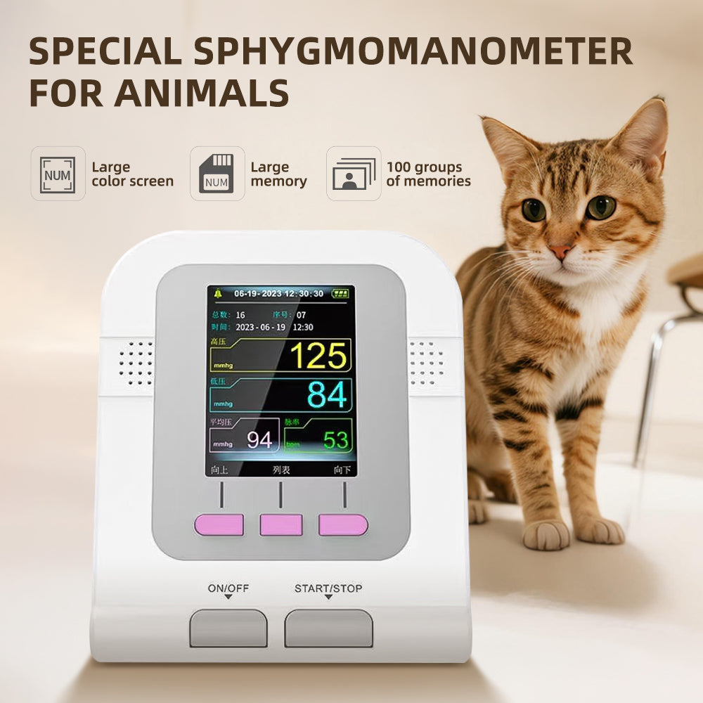 Animal Blood Pressure Monitor for Pets - Vet Grade BP & SpO2