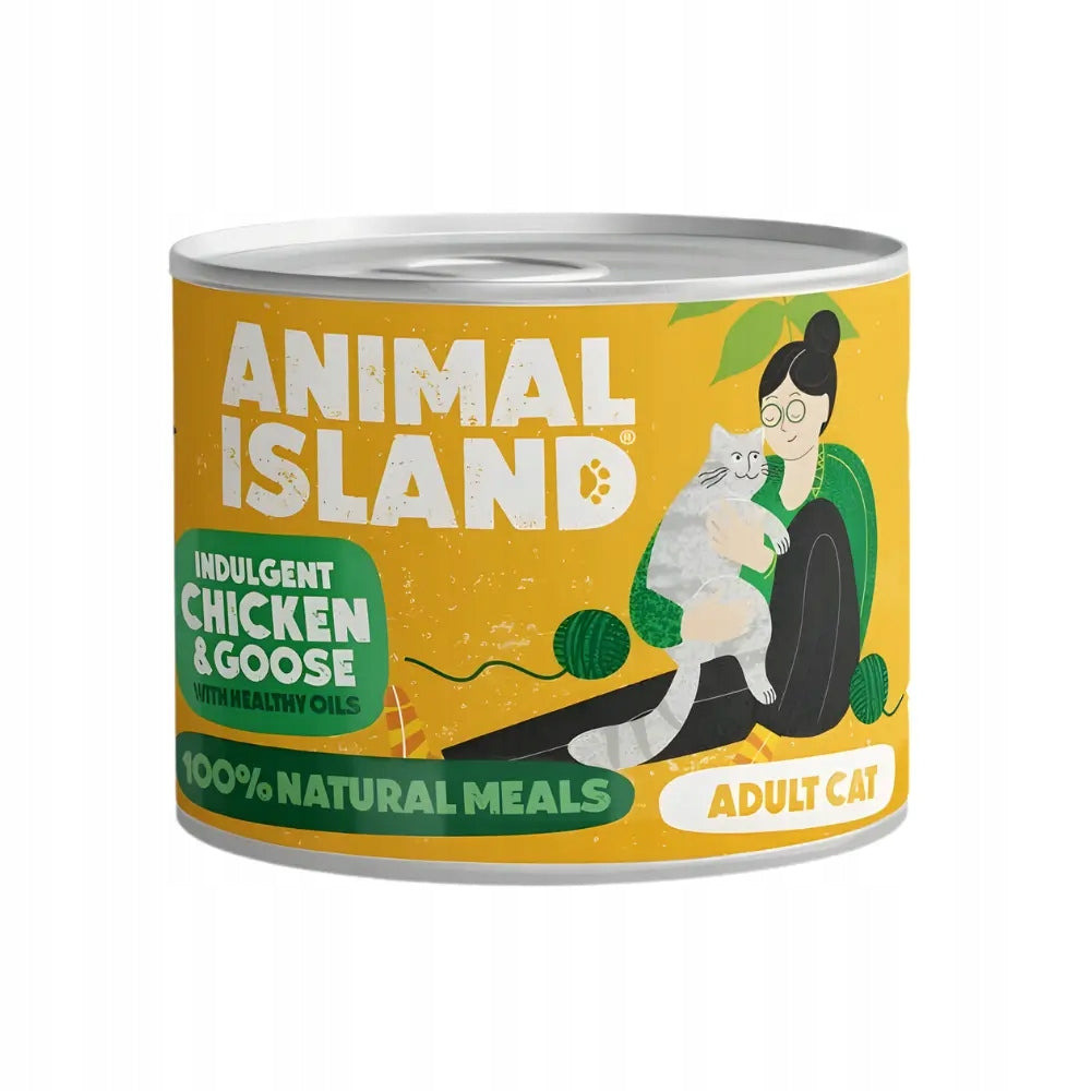 Animal Island Chicken and Goose 200g Wet Cat Food Manufacturer code OC-K200-KUR-GE