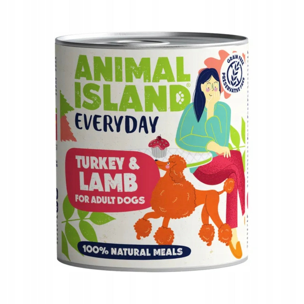 Animal Island EVERYDAY TURKEY WITH LAMB wet dog food 800g Manufacturer code FP-P800-IND-JAG
