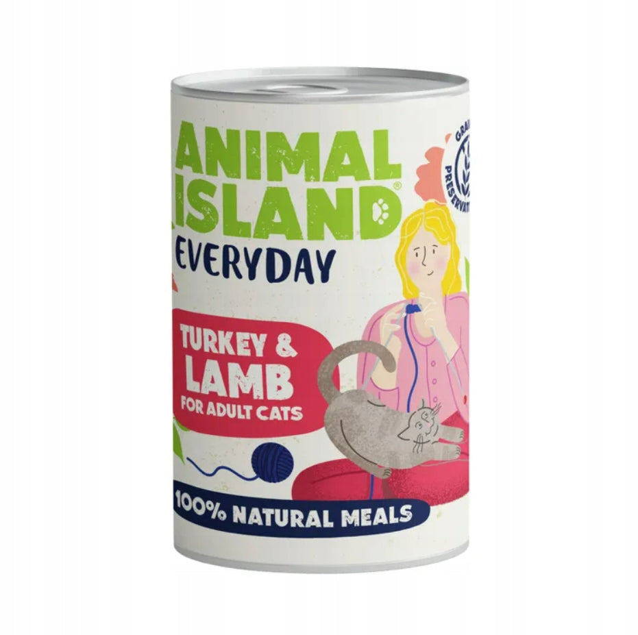 Animal Island Mix of Flavours 12x400g Wet Cat Food Manufacturer code Puszka dla kota 400g x 12