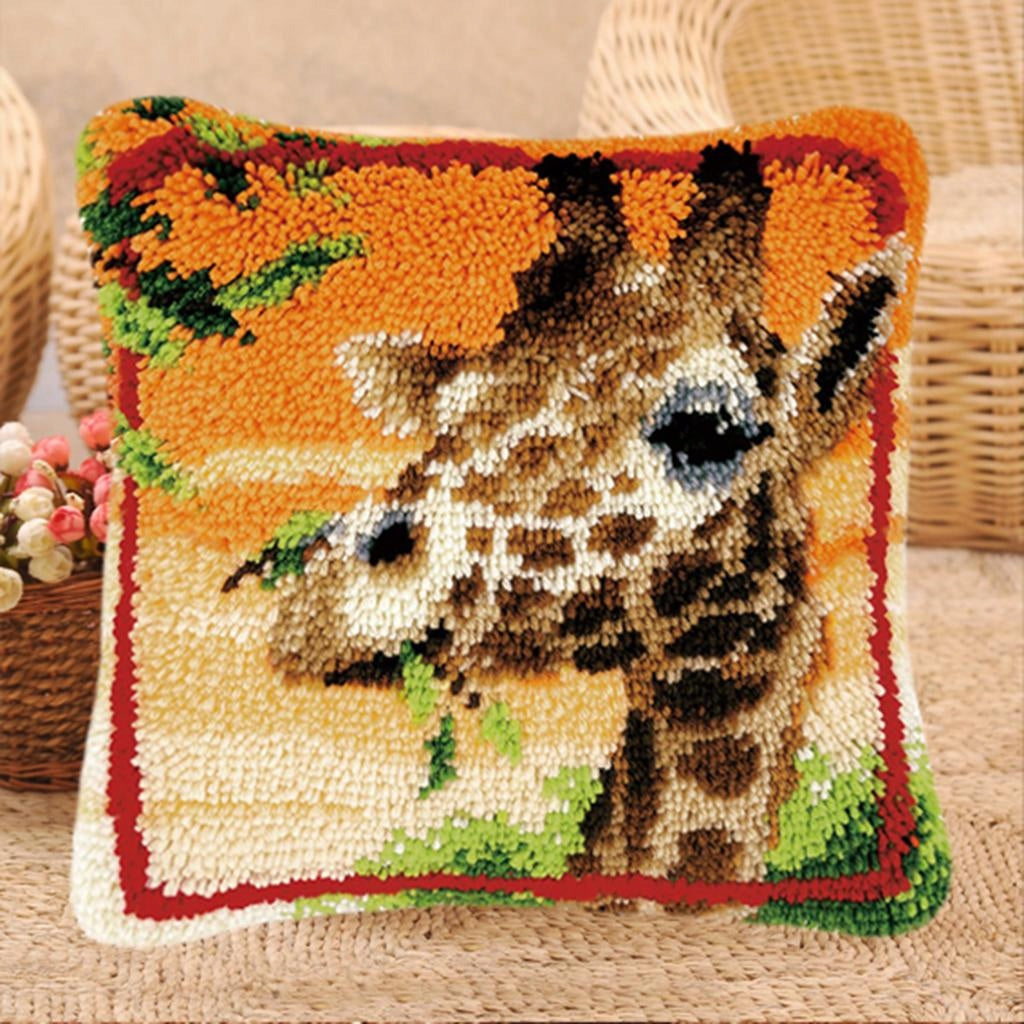 Animal Pattern Latch Hook Kit with Starter Giraffe Brand no brand