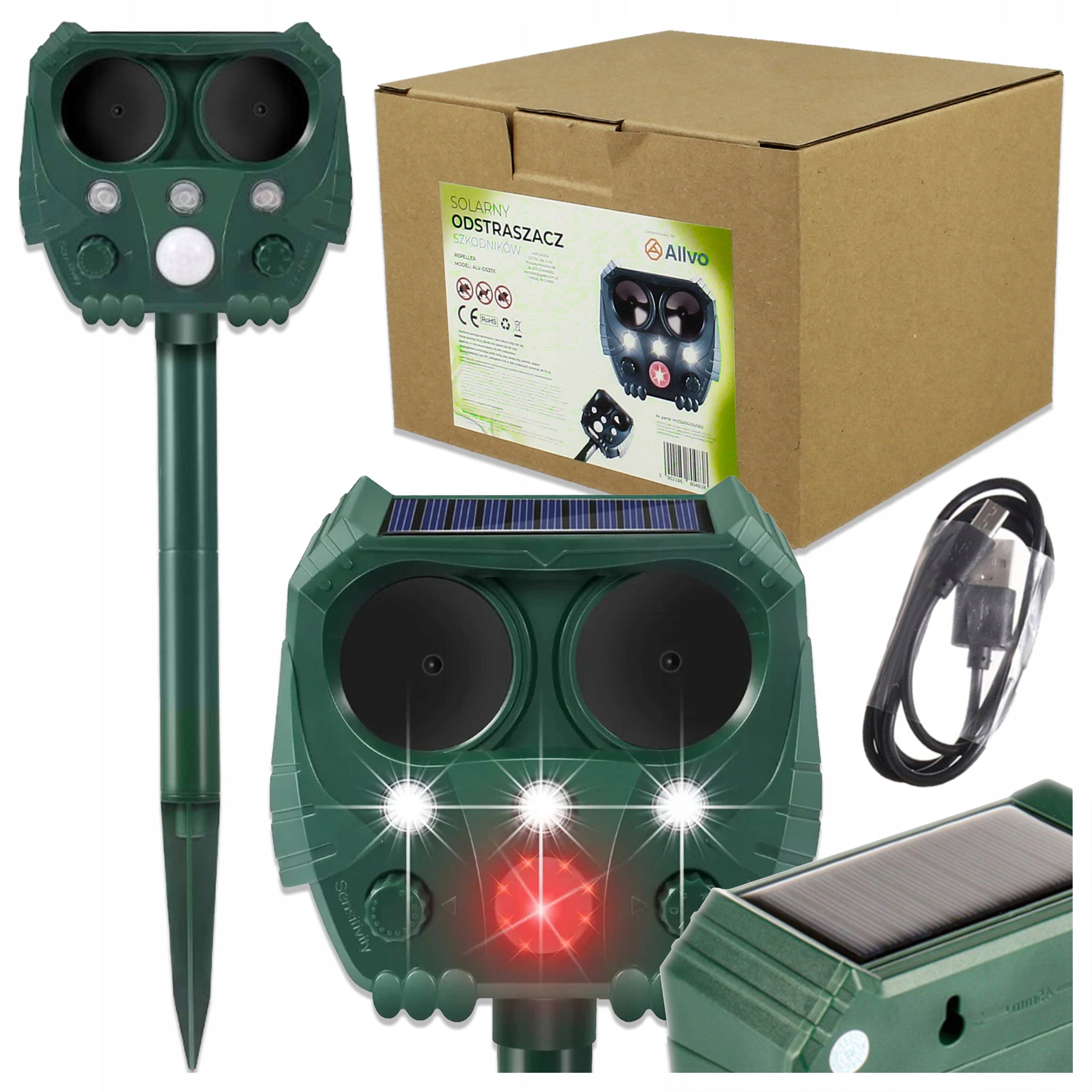 Animal Removal Cat Dogs Wild Kun Solar LED Motion Sensor Brand Allvo