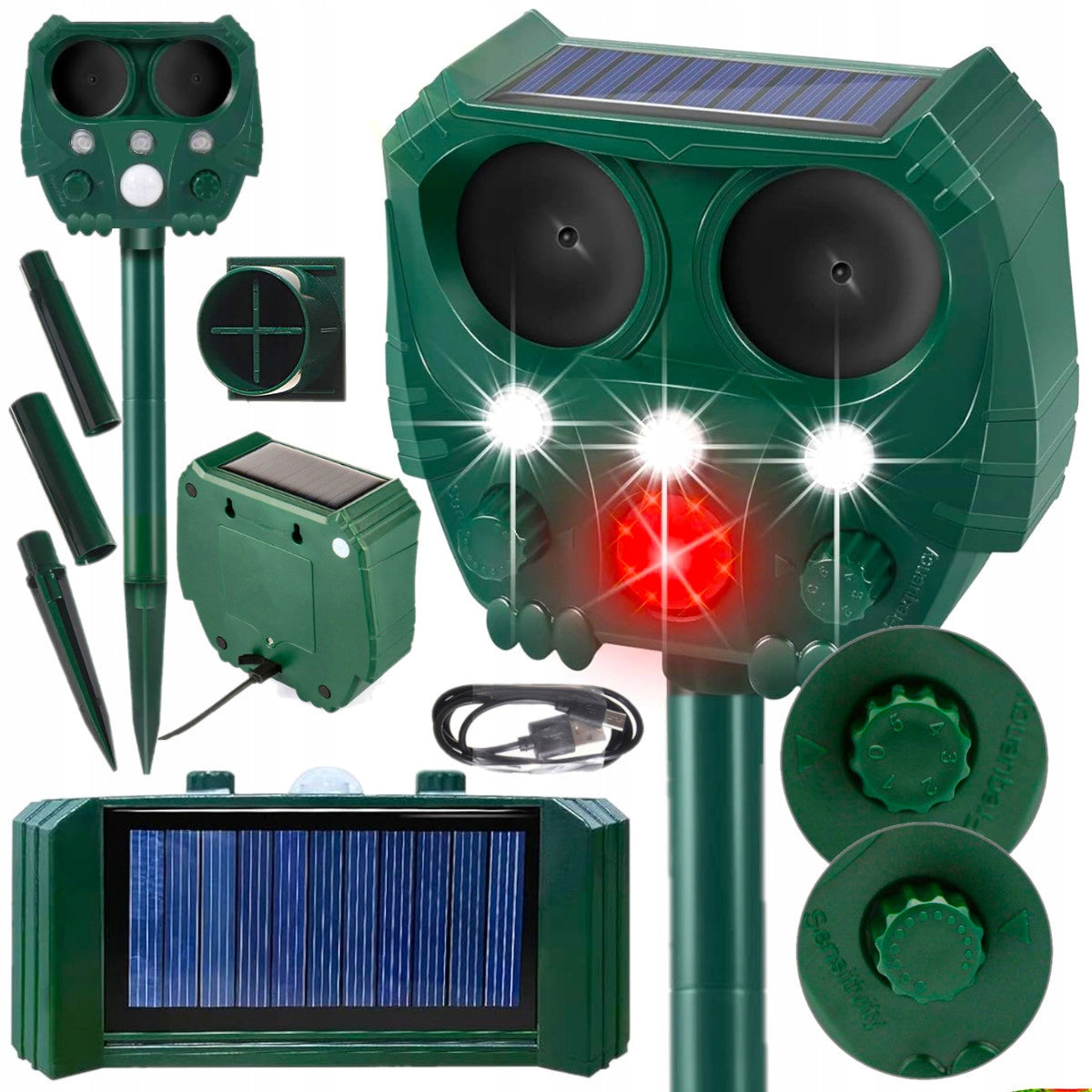 Animal Removal Cat Dogs Wild Kun Solar LED Motion Sensor