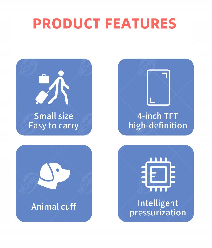 Animal Sphygmomanometer – Portable Pet Blood Pressure Monitor Manufacturer code V-E4D