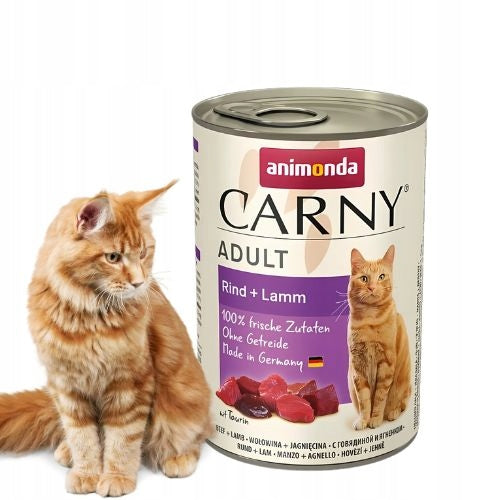 Animonda Carny Adult Wet Cat Food Beef and Lamb 400 g Brand Animonda