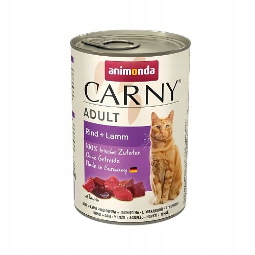 Animonda Carny Adult Wet Cat Food Beef and Lamb 400 g