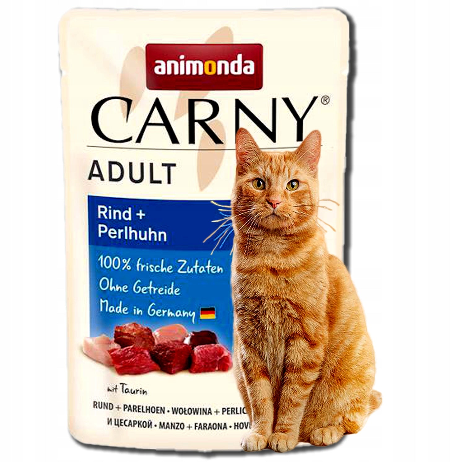 Animonda Carny Adult beef guinea fowl wet cat food 85g
