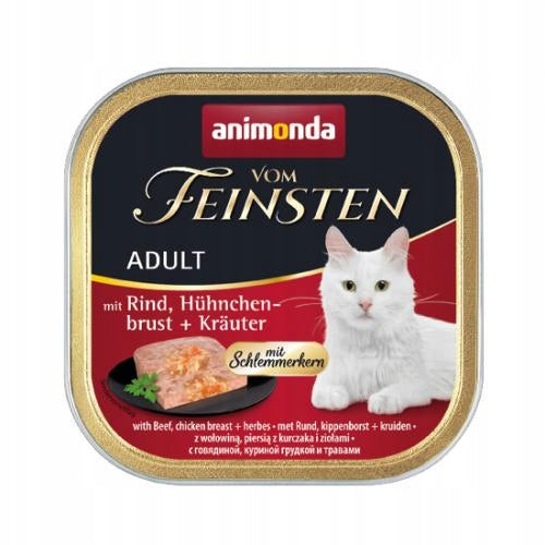 Animonda Vom Feinsten Adult wet food BEEF CHICKEN HERBS 100g