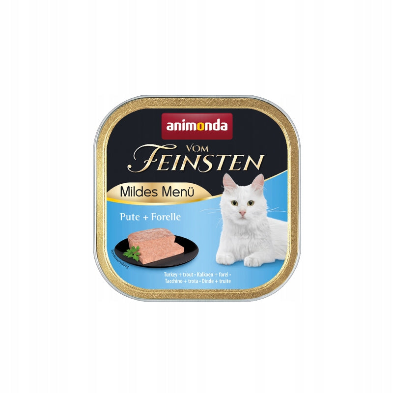 Animonda Vom Feinsten Mild Menue wet cat food TURKEY TROUT 100g