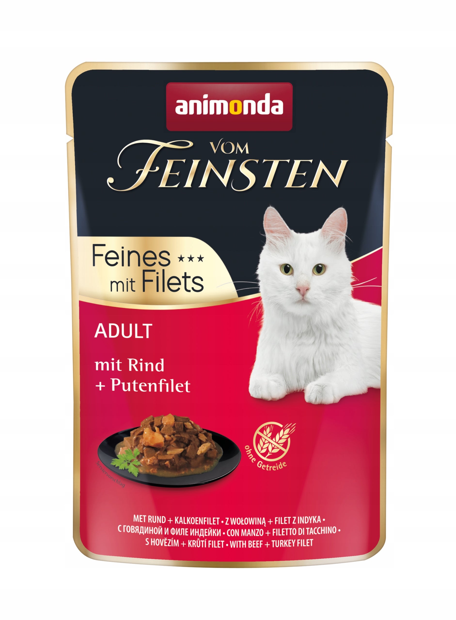 Animonda vom Feinsten Feines mit Filets SET 12x85g – MIX of flavours Packaging status original