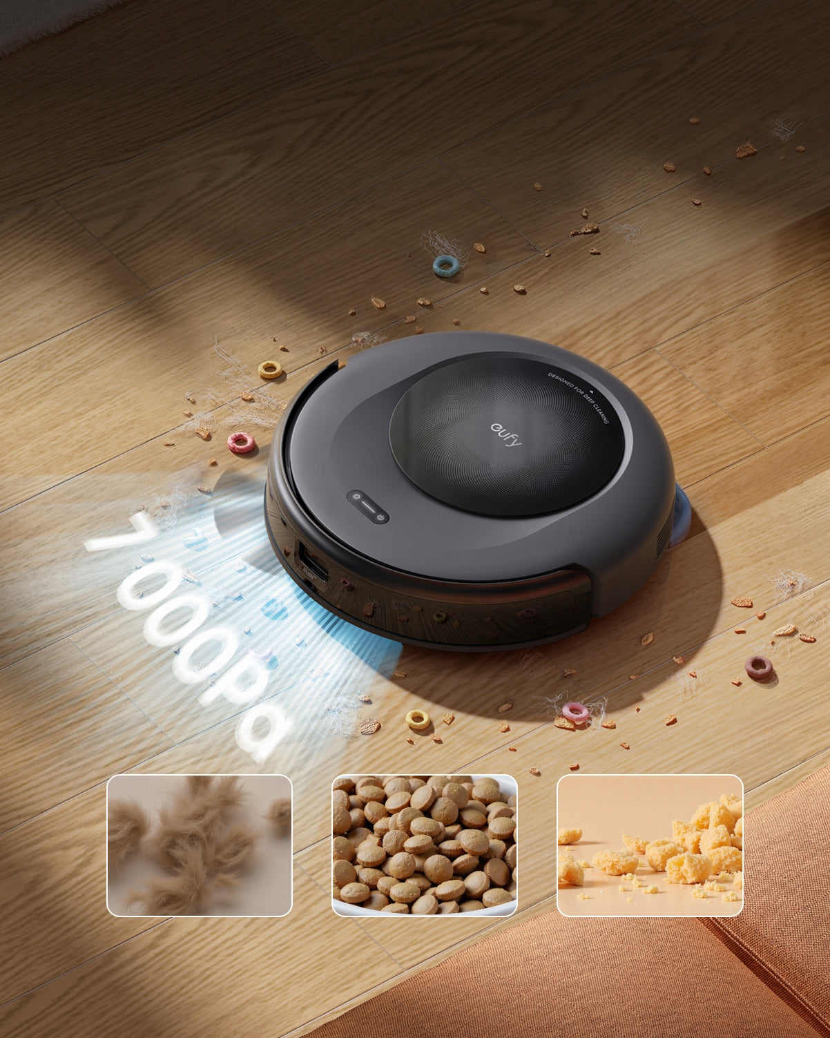 Anker eufy Omni C20 robot vacuum cleaner, 7000 Pa, multi-purpose station Brand Eufy
