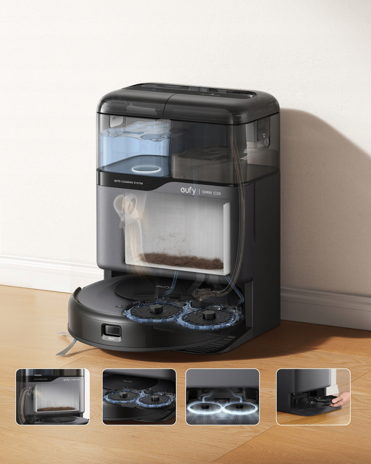 Anker eufy Omni C20 robot vacuum cleaner, 7000 Pa, multi-purpose station Manufacturer code T2280G11