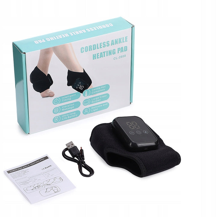 Ankle and Foot Massager Heating Vibrating 2in1 Portable USB Charging Medical device no