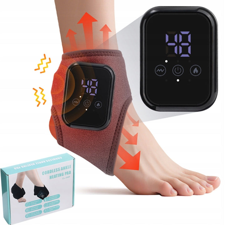 Ankle and Foot Massager Heating Vibrating 2in1 Portable USB Charging