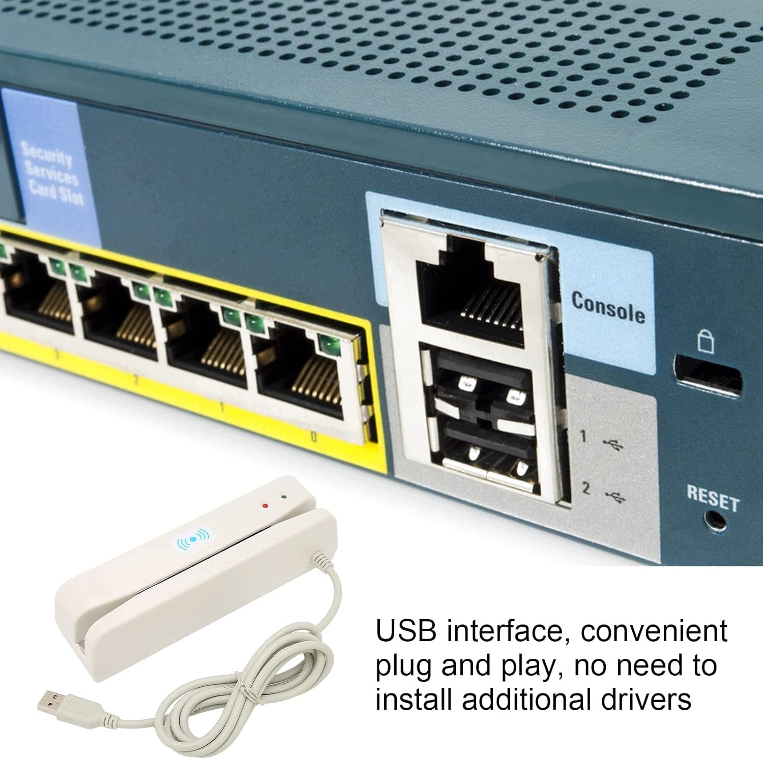 Annadue Card reader for banking systems, MSR 400, single 2-rail m Manufacturer no brand