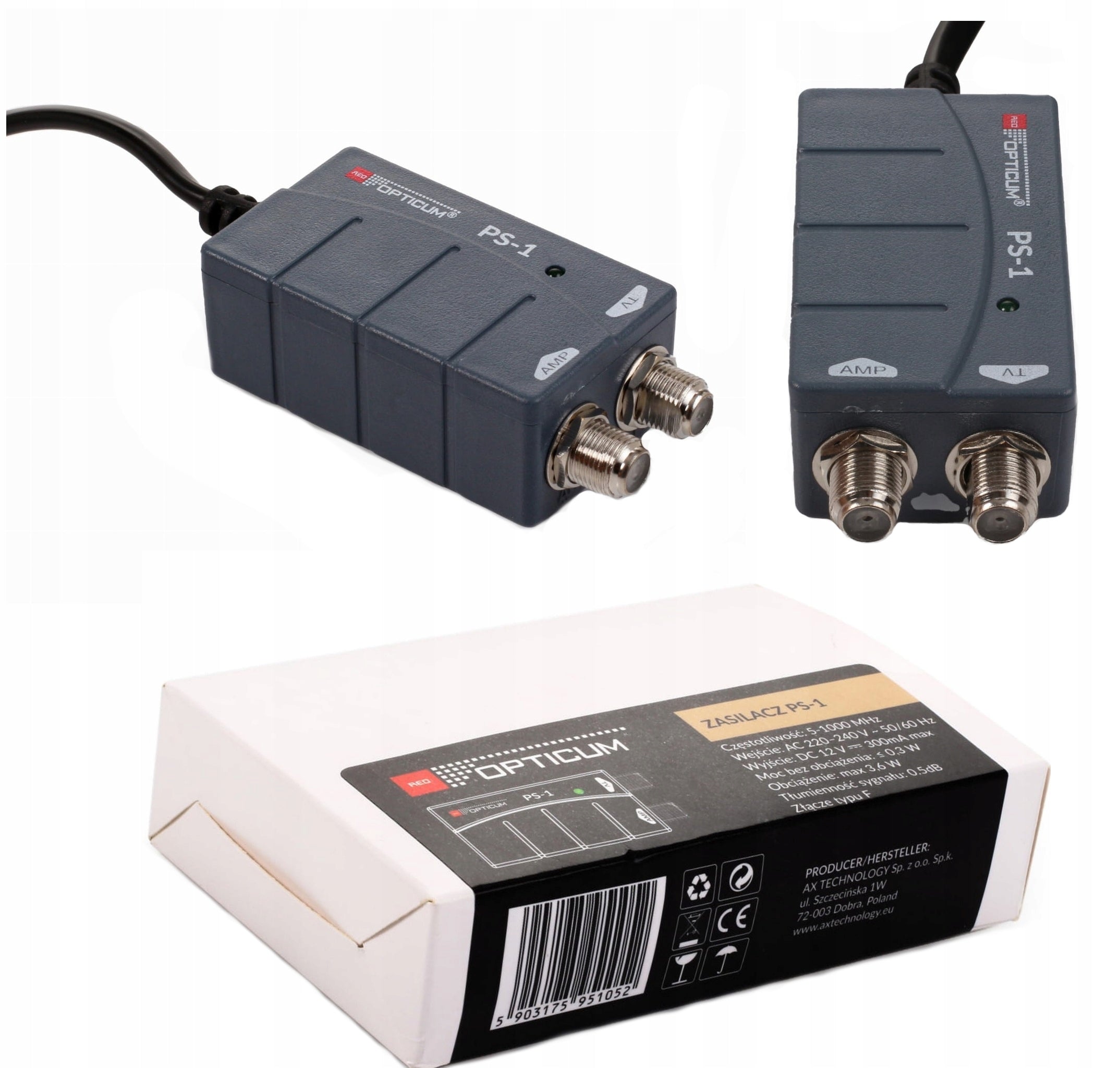 Antenna Power Supply 12V 3.6W Opticum PS1 DVB-T Antennas