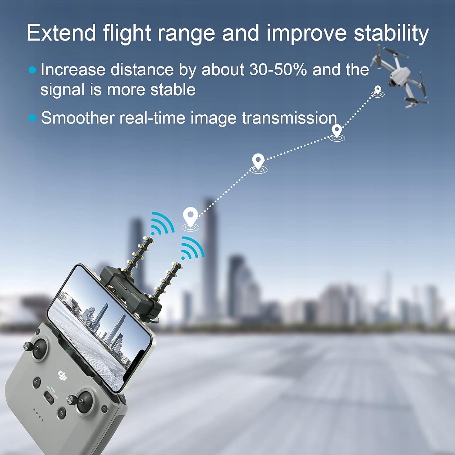 Antenna Range Extender Yagi-UDA 5.8Ghz Boosters, Drone Signal Accessories Model sf-8458