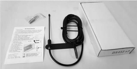 Antenna extending the range of the remote control 433,92 MHz - 3m Frequency 433 MHz