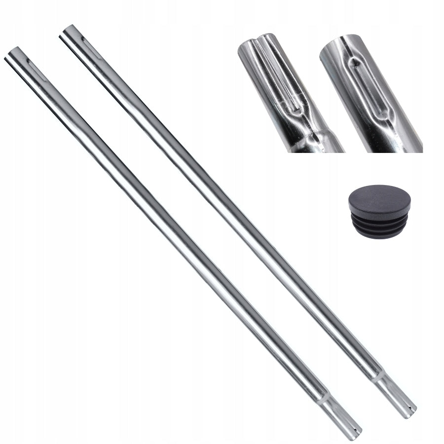 Antenna mast 3m folding 2 x 1,5m galvanized steel 300cm cap Luxon