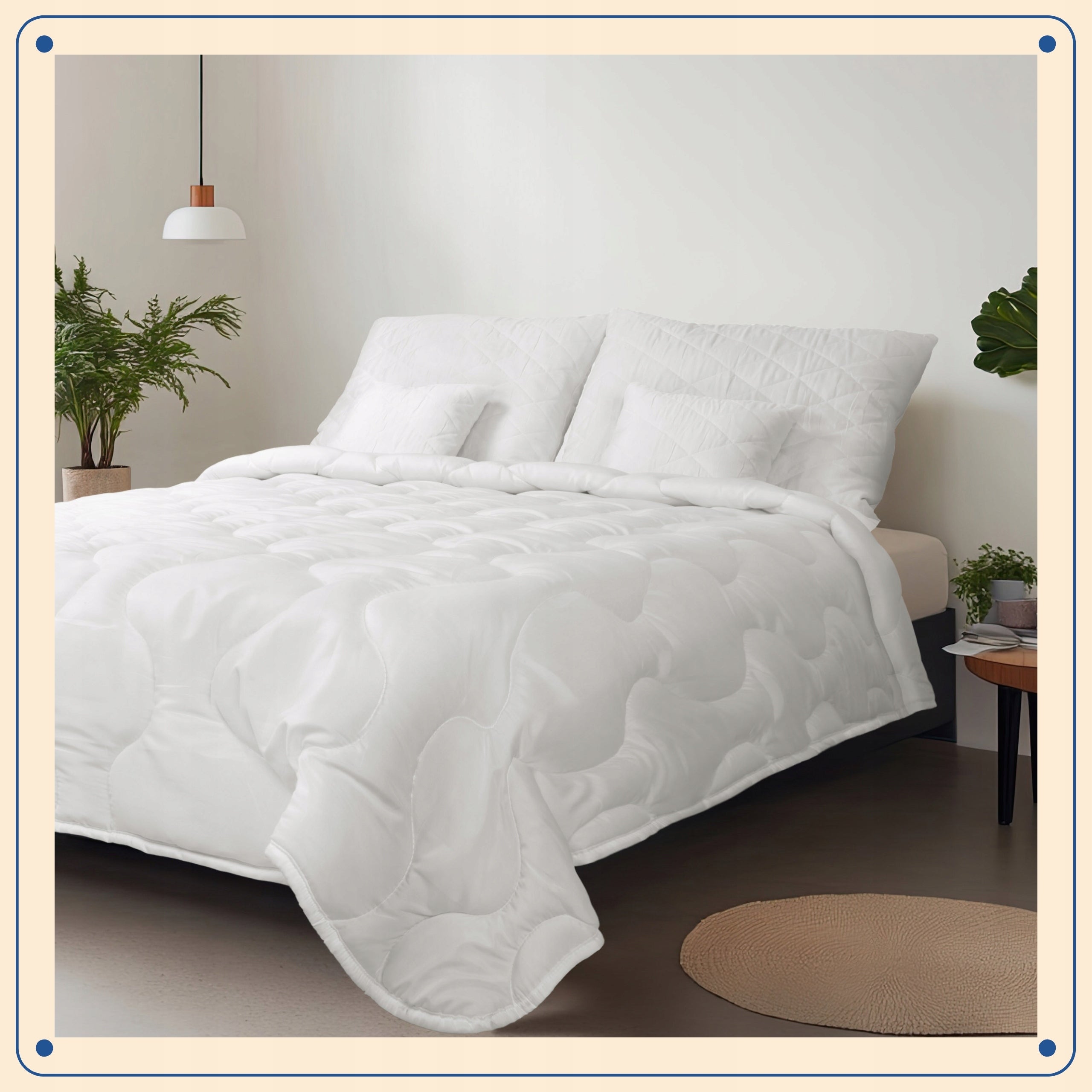 Anti-Allergic Quilt Year-round 140x200 + 2 Pillows 70x80 Premium Set Length of comforter cover 200 cm