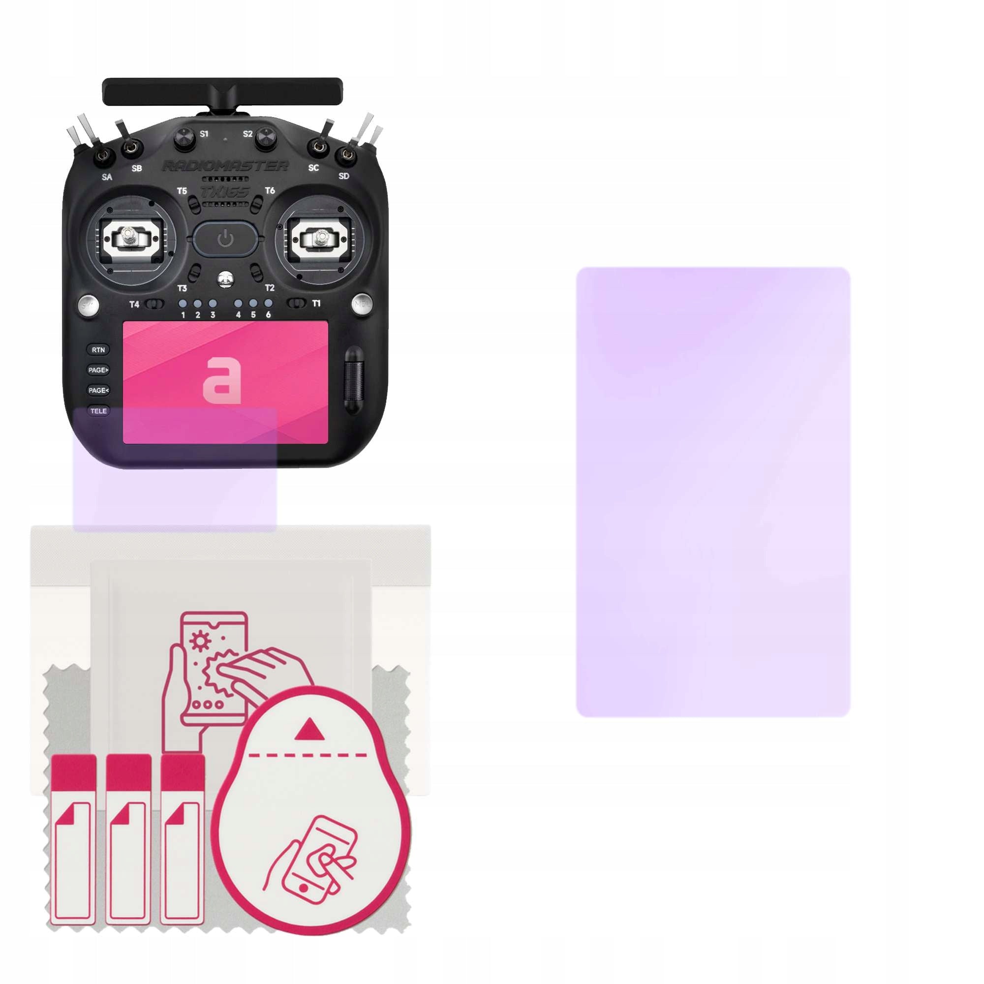 Anti-Blue 9H Screen Hybrid Glass for RadioMaster TX16S Mark III