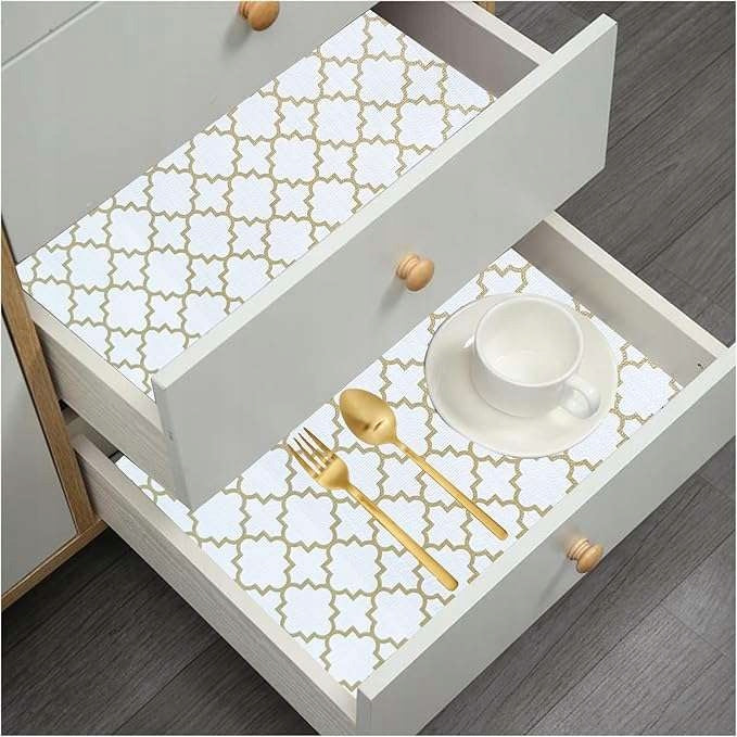 Anti-Slip Mat For Kitchen Drawer Cabinets 30 x 600 cm White