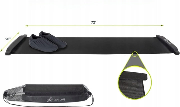 Anti-Slip Training Mat ProsourceFit Slide Board For Yoga Exercise183cm Brand prosourcefit