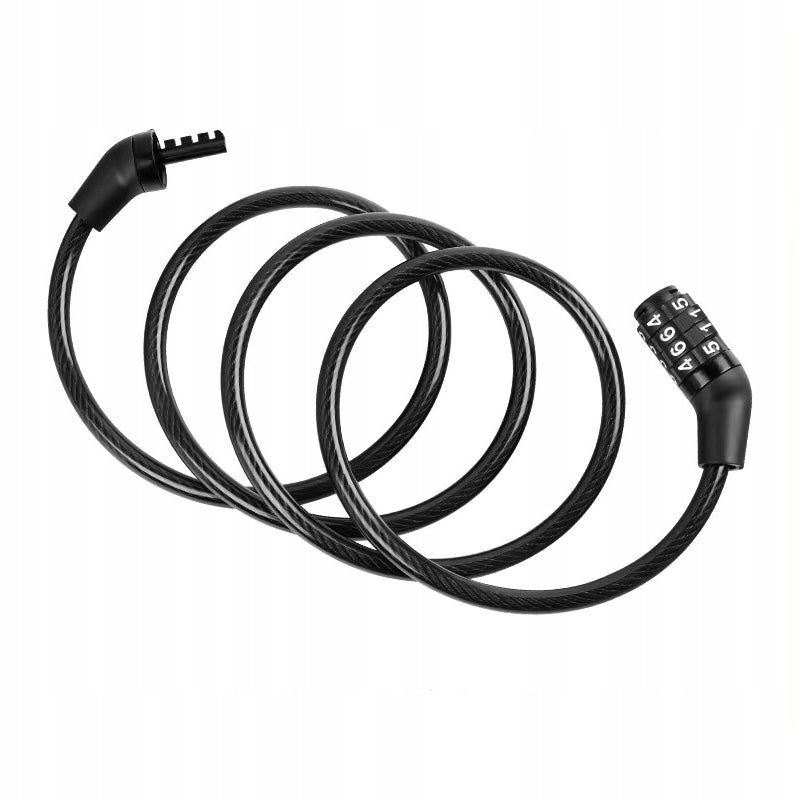 Anti-Theft Padlock For Bike Motorcycle Code Cipher 4 Digital Cord Cable EAN (GTIN) 5907719447940